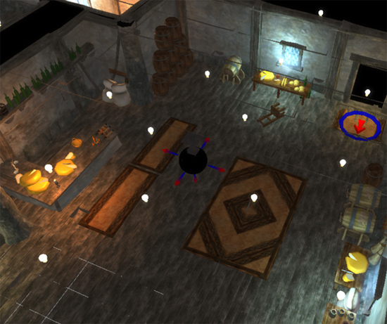 fertiger Käseverkaufsraum